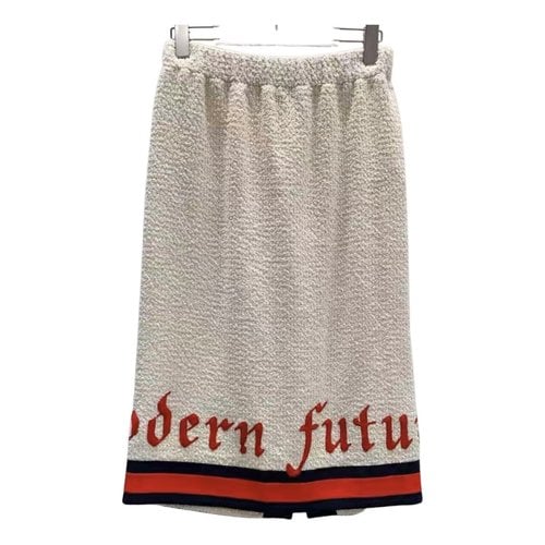 Pre-owned Gucci Tweed Mid-length Skirt In Other