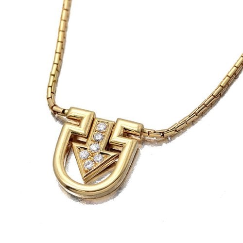 Pre-owned Dior Yellow Gold Necklace