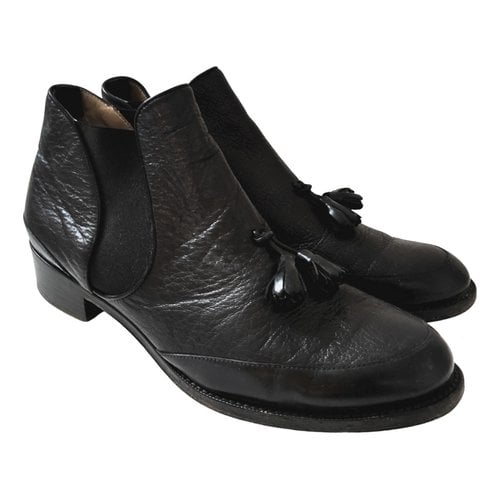 Pre-owned Proenza Schouler Leather Boots In Black