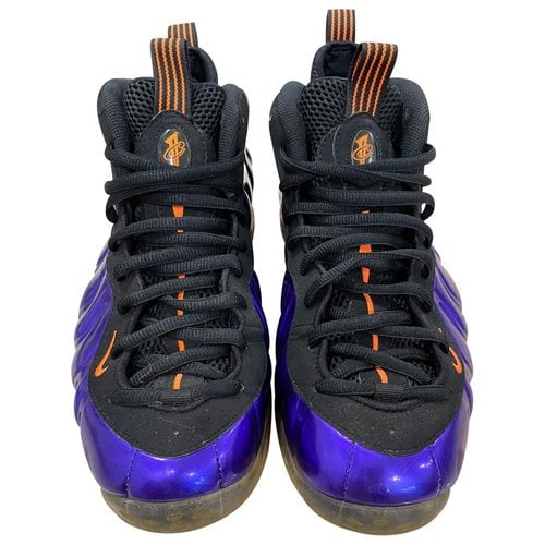 Pre-owned Nike Air Foamposite High Trainers In Purple