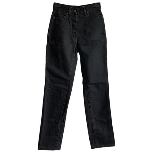 Pre-owned Lemaire Straight Jeans In Black