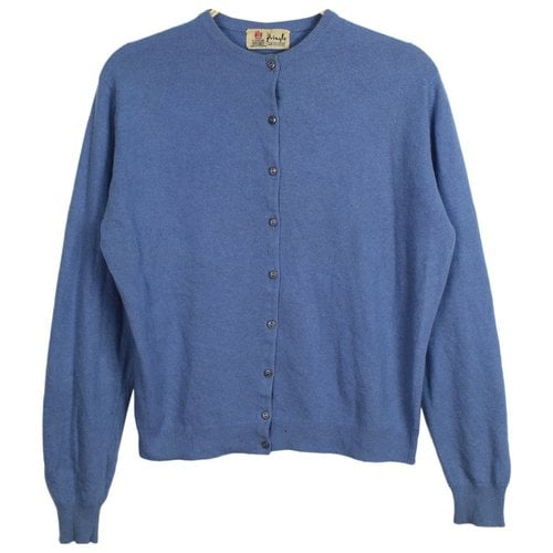 Pre-owned Pringle Of Scotland Cashmere Cardigan In Blue