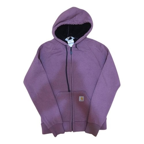 Pre-owned Carhartt Sweatshirt In Purple