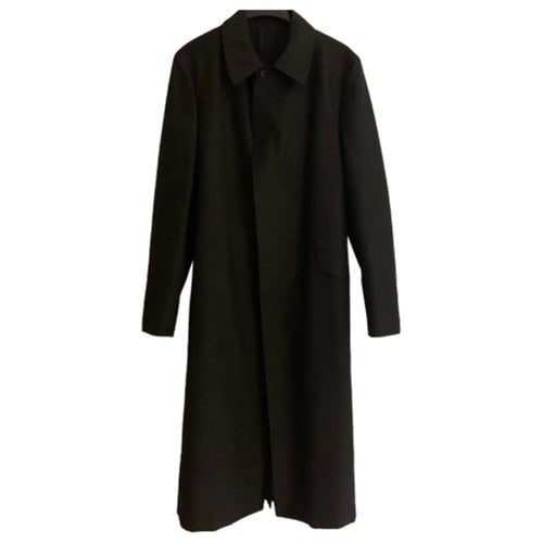 Pre-owned Ferragamo Wool Coat In Black