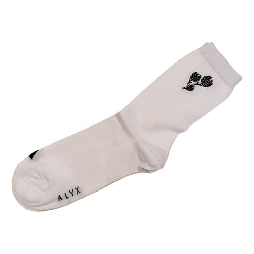 Pre-owned Alyx Gloves In White