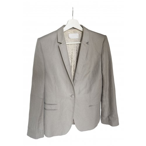 Pre-owned Zadig & Voltaire Linen Blazer In Grey