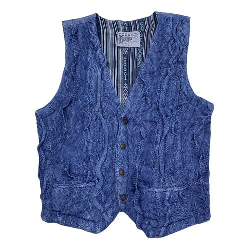 Pre-owned Coogi Vest In Blue