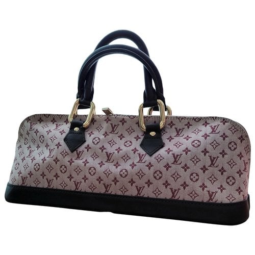 Pre-owned Louis Vuitton Alma Long Handbag In Burgundy