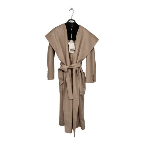 Pre-owned Max Mara Cashmere Trench Coat In Camel