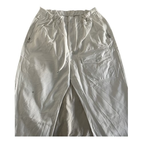 Pre-owned Moncler Large Pants In White