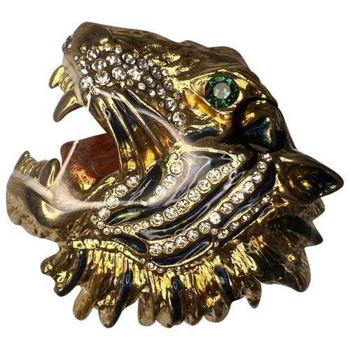 Pre-owned Gucci Pin & Brooche In Gold