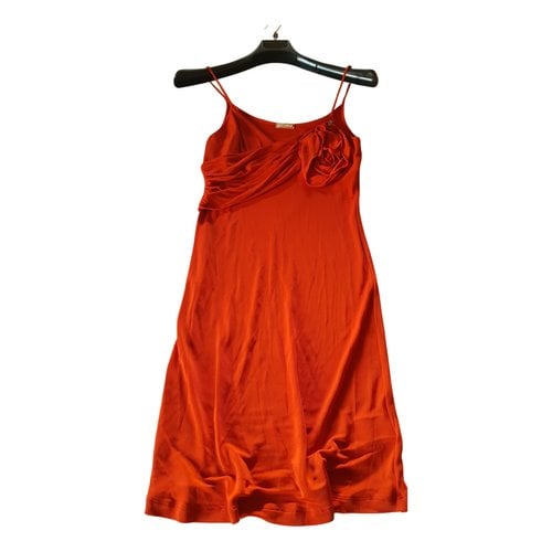 Pre-owned Galliano Mini Dress In Orange
