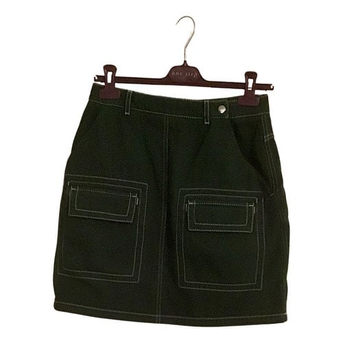 Pre-owned Kenzo Mini Skirt In Green