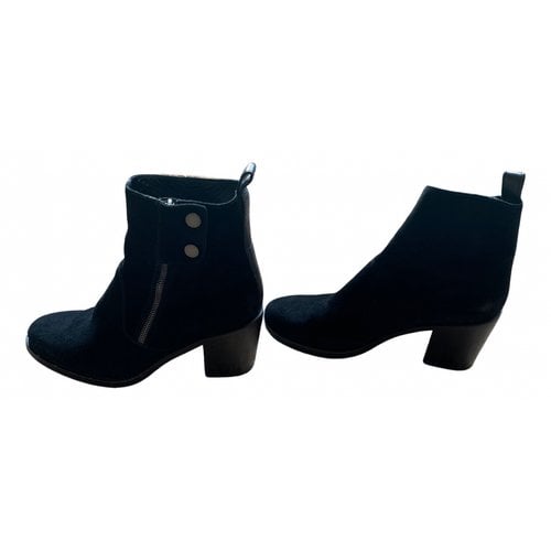 Pre-owned Belstaff Ankle Boots In Black