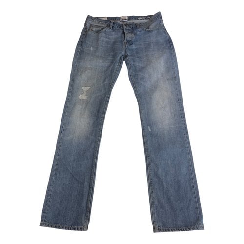 Pre-owned Gant Straight Jeans In Blue