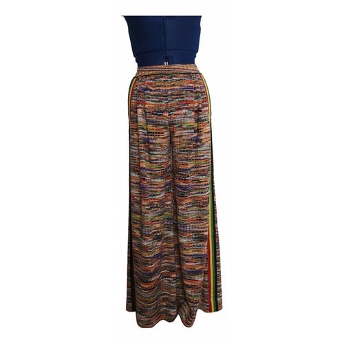 Pre-owned Missoni Wool Large Pants In Multicolour