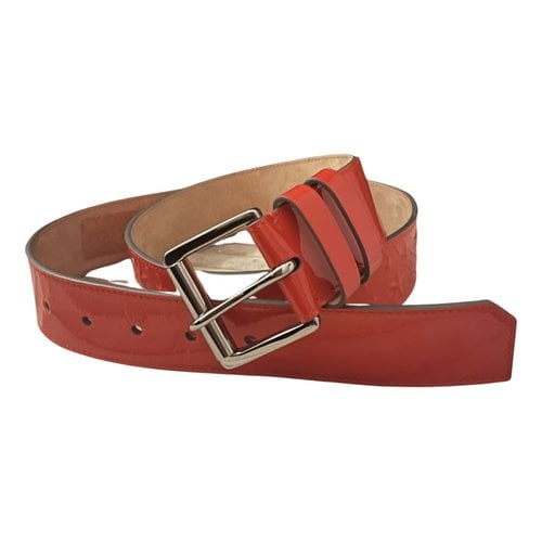 Pre-owned Jimmy Choo Leather Belt In Red