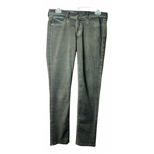 Pre-owned Adriano Goldschmied Slim Jeans In Green