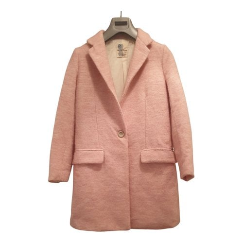 Pre-owned Ottod'ame Wool Coat In Pink