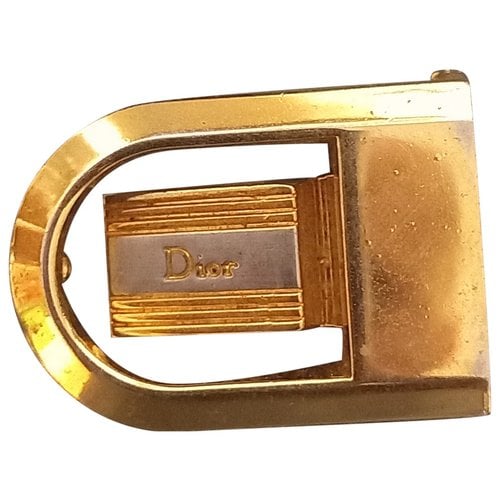 Pre-owned Dior Belt In Gold