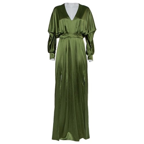 Pre-owned Balmain Dress In Green