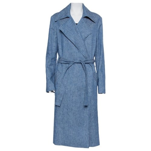 Pre-owned Msgm Coat In Blue
