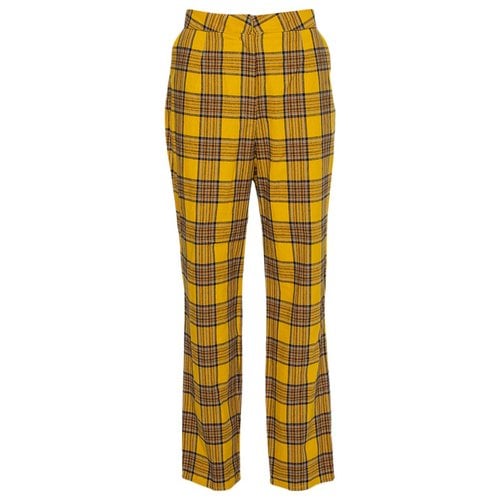 Pre-owned Lpa Cloth Trousers In Yellow