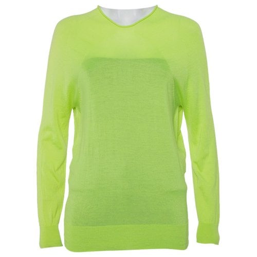 Pre-owned Balenciaga Cashmere Sweatshirt In Green