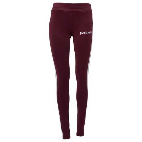 Pre-owned Palm Angels Cloth Trousers In Burgundy