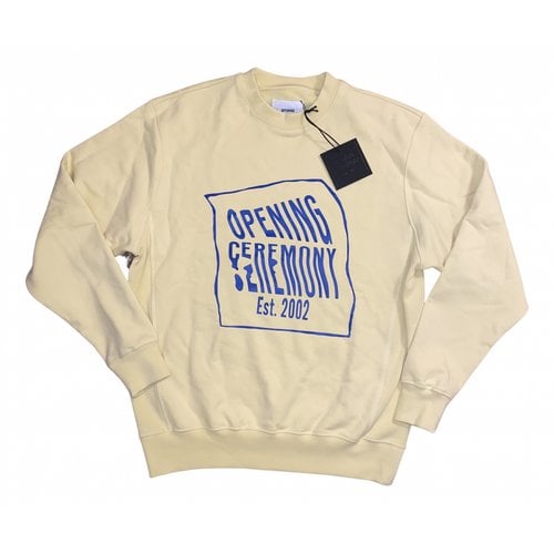 Pre-owned Opening Ceremony Sweatshirt In Yellow