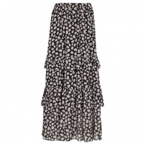 Pre-owned Intermix Maxi Skirt In Black