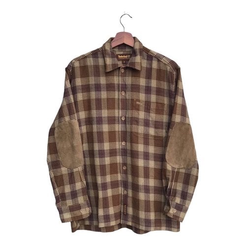 Pre-owned Timberland Wool Shirt In Brown