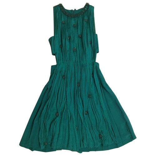 Pre-owned Ermanno Scervino Silk Mid-length Dress In Green