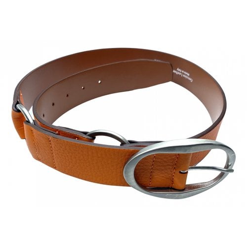 Pre-owned Anderson's Leather Belt In Orange