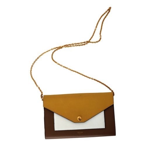 Pre-owned Celine Pocket Leather Handbag In Multicolour
