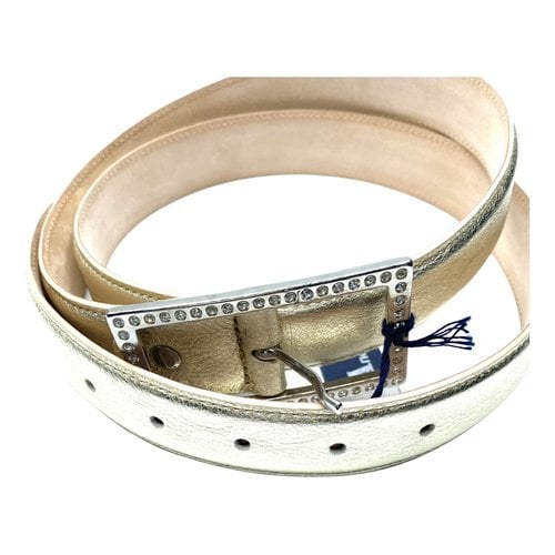 Pre-owned Anderson's Leather Belt In Gold