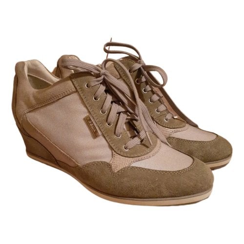 Pre-owned Geox Trainers In Beige