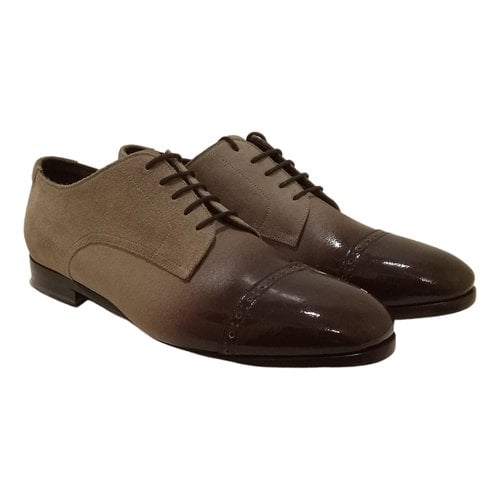 Pre-owned Jimmy Choo Lace Ups In Brown