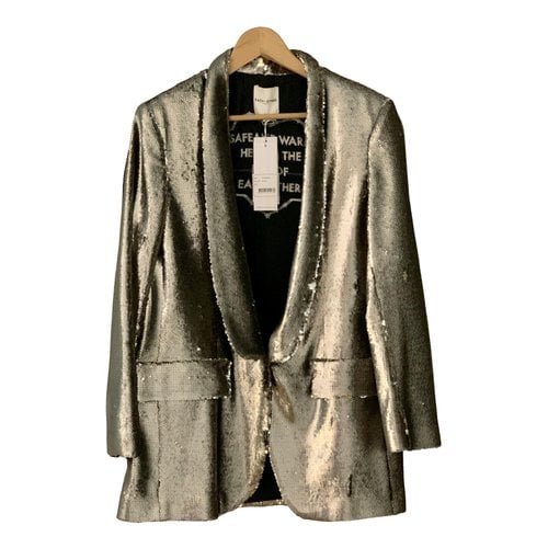 Pre-owned Each X Other Each X Glitter Blazer In Silver