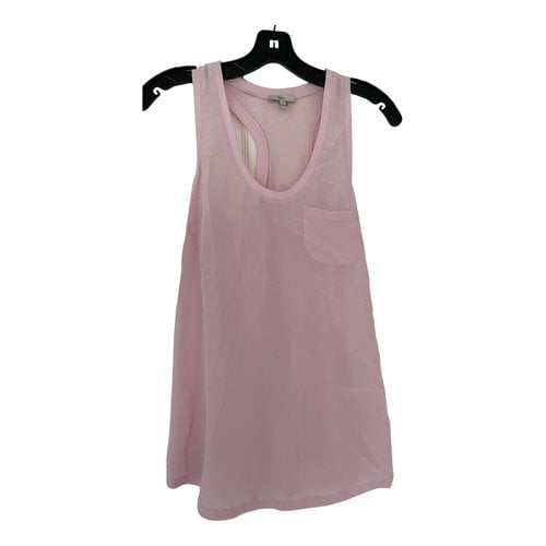 Pre-owned Joie Silk Vest In Pink