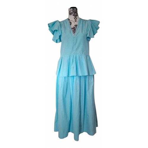 Pre-owned Jucca Skirt Suit In Turquoise