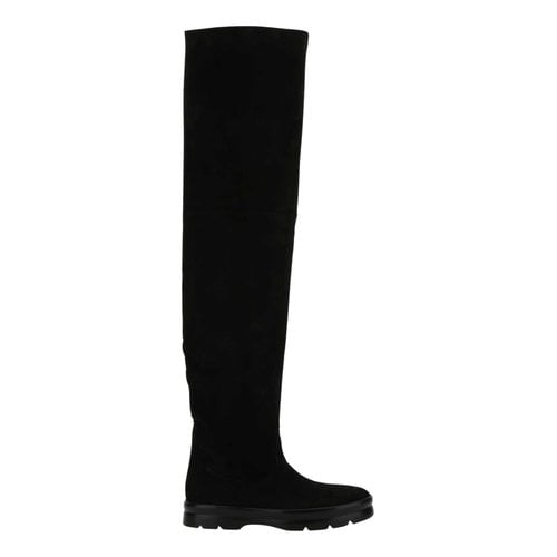 Pre-owned The Row Wellington Boots In Black
