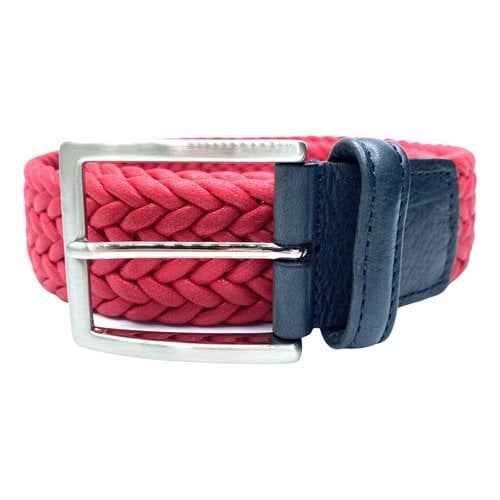Pre-owned Anderson's Leather Belt In Red