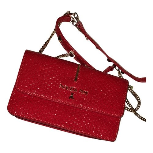 Pre-owned Patrizia Pepe Leather Crossbody Bag In Red