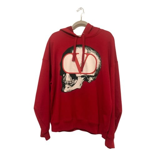 Pre-owned Valentino Vlogo Sweatshirt In Red