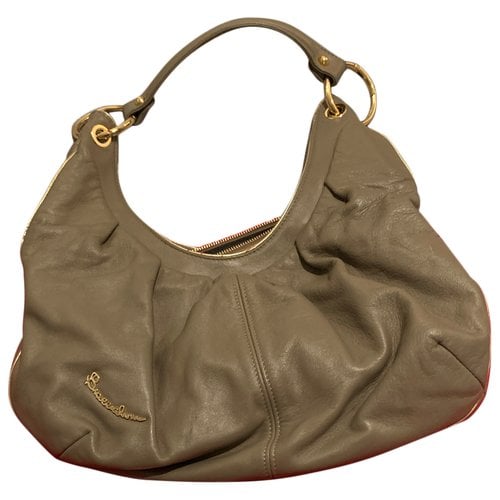 Pre-owned Braccialini Leather Handbag In Beige