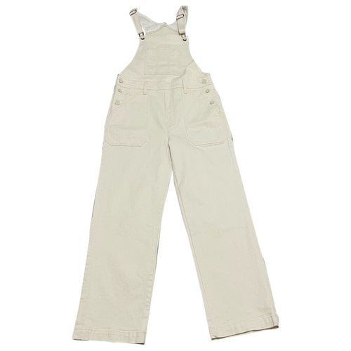Pre-owned Mother Mjumpsuit In Beige