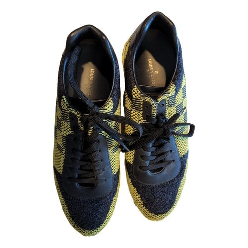 Pre-owned Louis Vuitton Lv Runner Active Cloth Low Trainers In Yellow