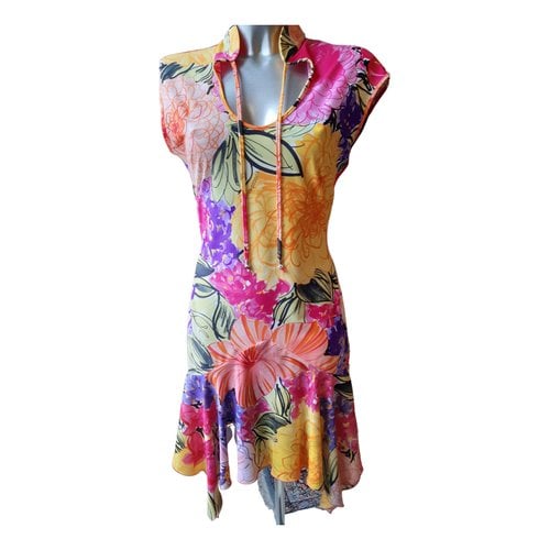 Pre-owned Roccobarocco Mid-length Dress In Multicolour