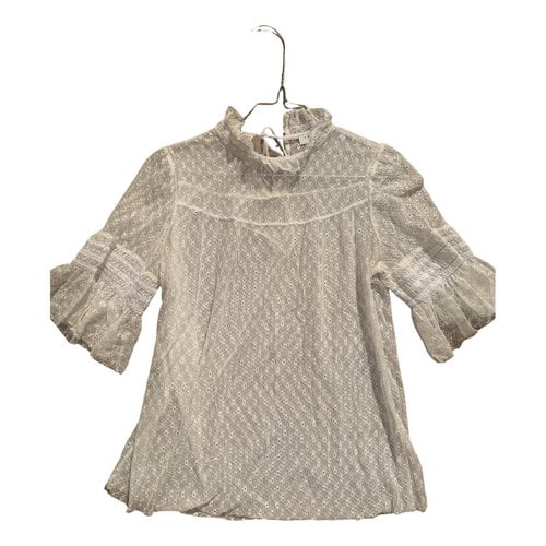 Pre-owned Sandro Spring Summer 2019 Blouse In Beige